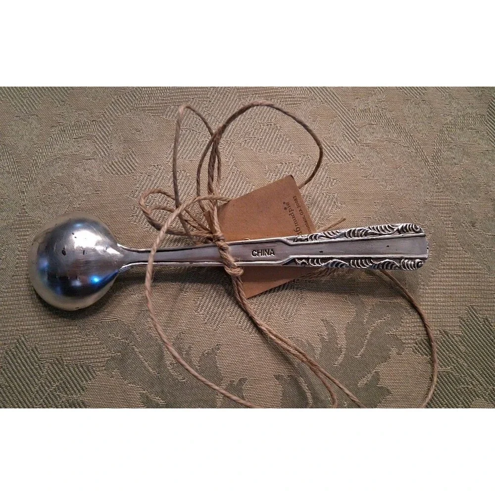 Mud Pie Spoon, Silver Tone NEW 